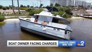 Man charged for abandoning yacht in Charlotte Harbor