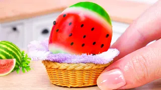 Delicious Miniature Watermelon Jelly Egg Recipe 🍉 1000+ Miniature Jelly Ideas | Mini Cakes Baking