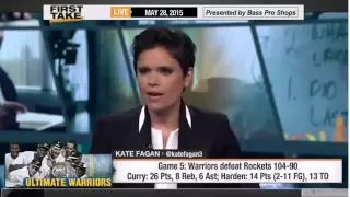 ESPN First Take   Stephen Curry Leads Warriors to Victory Against Harden & Rockets