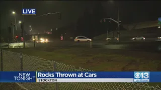 Rocks Thrown At Cars In Stockton