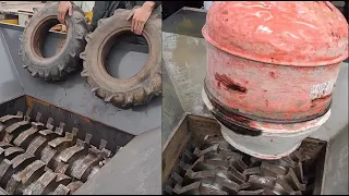 Can the crusher shred two big tires? I'm really worried