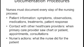 Component 2, Unit 6: Nursing Care Processes (Lecture c)