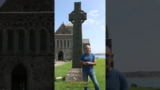 Secrets of the Celtic Cross @ IONA ABBEY (Isle of Iona, Scotland, UK) | Tartan Priest #Shorts
