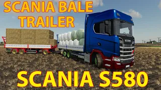 FS19 - Scania S580 & Bale Trailer