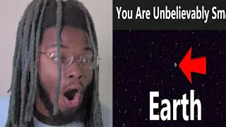 FIRST TIME REACTING TO | How The Universe Is Way Bigger Than You Think - REACTION