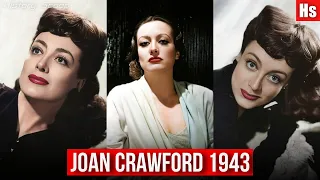 Joan Crawford, Wonderful Photos 1943 (HD Colorized)