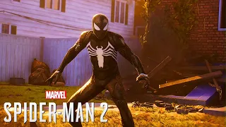 Symbiote Spider Man Destroyed Hunters (No Damage) | Marvel's Spider-Man 2