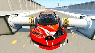 Satisfying Car Crashes Compilation #16 Beamng Drive (Car Shredding Experiment)