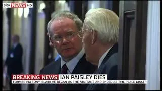 Martin McGuinness Pays Tribute To Ian Paisley