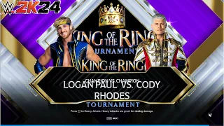 Wwe 2k24 Gameplay Title vs Title Match // Cody Rhodes Vs Logan Paul  #wwegameplay #wwe2k24