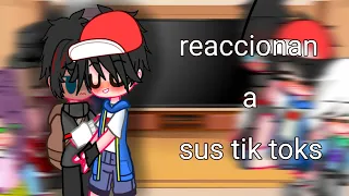 reaccionan a sus tik toks (Satugou💙❤️, SxC🧡💜 y DxC💙💜)