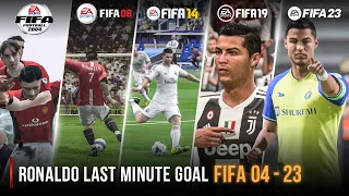 Ronaldo Last Minute Goal In Every FIFA | 04 - 23 | 4K 60FPS