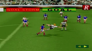 Goal Storm '97 Gameplay Exhibition Match (Playstation,PSX)