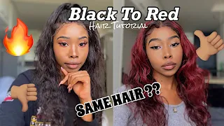 Dyeing My Old Wig Red + Giveaway Winner | South African Youtuber