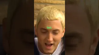 Why Eminem raps so fast 😳
