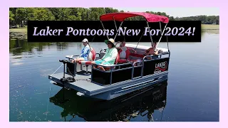 Sneak Peek of the 2024 Laker Mini Pontoon Boat!