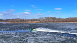 Seadoo Sparks on Ice! { DJI Mini 4 Pro footage }