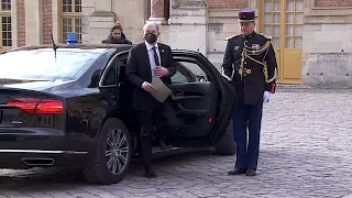 11.03.2022 - Olaf Scholz - EU-Gipfel in Versailles (2. Tag)