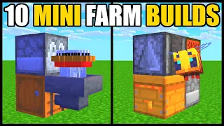 Minecraft | 10 Mini Farm Build Hacks!