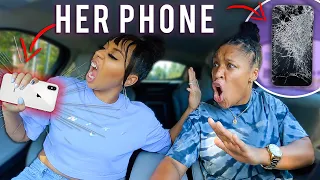 THREW my Girlfriends *PHONE* out the WINDOW & THIS HAPPENED! (BAD IDEA) | EZEE X NATALIE