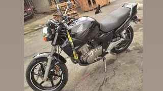 Era sonho de mlk ! A braba tem nome 🤌🏻 Honda CB 500 carburada 🔥