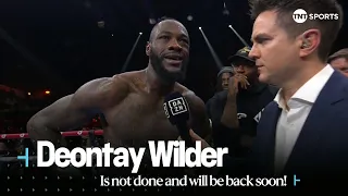 "TIMING WAS OFF” 😳 | Deontay Wilder says he's not done and will be back soon after Parker defeat 🥊