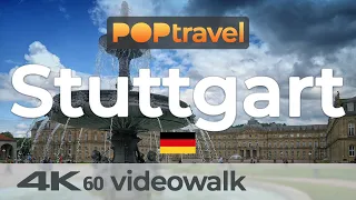 Walking in STUTTGART / Germany 🇩🇪- 4K 60fps (UHD)