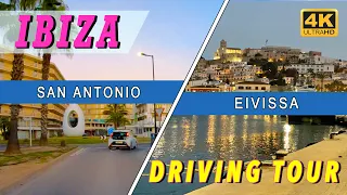 IBIZA: San Antonio / Eivissa - Driving Tour (4K Ultra HD)