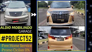 Project#52 Alphard 2003-2008 Anh 10 upgrade / facelift to  Alphard 2021 MODELISTA FULL EXTERIOR