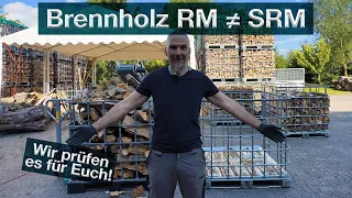 RM oder SRM Brennholz in IBC Boxen? Wie groß ist der Unterschied? Was ist wirklich in der IBC Box