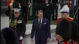 President Reagan's Arrival at Kensington Palace, London, England on June 4, 1984