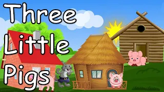 Three Little Pigs - English | Story for kids with subtitles