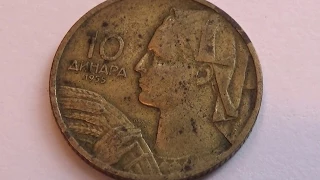 A 1955 Jugoslavija 10 Coin
