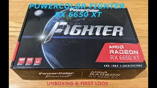 PowerColor Fighter RX 6650 XT Graphic Card - Unboxing & First Look