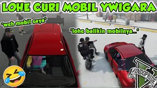 LOHE CURI MOBIL YWIGARA 🤣 AUTO PURSUIT SAMA POLISI 🤣🤣 | GTA V ROLEPLAY #INDOPRIDERP