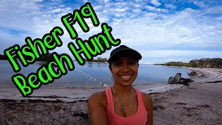 Beach Metal Detecting w/Fisher F19