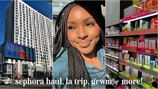 VLOG | SEPHORA HAUL, GRWM USING NEW MAKEUP, LOS ANGELES TRIP, NEW FRAGRANCE + MORE | KENSTHETIC