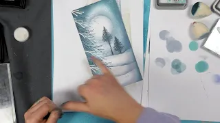 Winter Trees - A Lavinia Stamps Tutorial