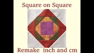 Square On Square (remake  cm and inches)