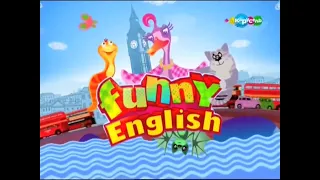 Промо анонс передачи "Funny English" на телеканале карусель (2012)