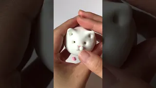 Make cat with polymer clay or air dry clay tutorial