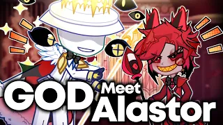 If God Meet Alastor || Hazbin Hotel Gacha Animation