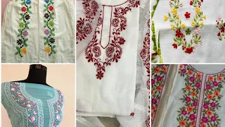 Traditional hand Embroidery dresses ideas # beautiful hand embroidery suits #viral