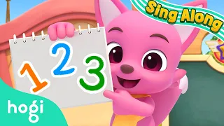 How to write numbers? | Sing Along with Hogi | Fun Shapes & Adventure | Pinkfong & Hogi for Kids