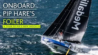 A singlehanded foiling beast for ocean racing – Pip Hare's tour of her IMOCA 60 Medallia 2