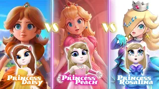 My talking angela 2 All Princess Form Mario Bros Daisy  🌼VS Peach 🍑VS Rosalina🌹
