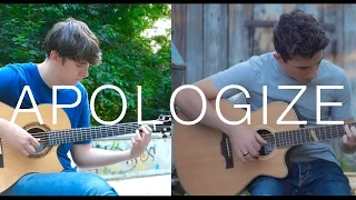 Apologize - OneRepublic (fingerstyle guitar cover by Peter Gergely & Eddie van der Meer) [WITH TABS]