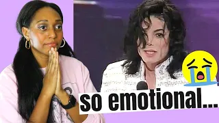 I TRIED NOT TO CRY BUT... AN EMOTIONAL MICHAEL JACKSON GRAMMYS SPEECH REACTION  | MJFANGIRL