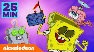 SpongeBob | 25 MIN van SpongeBobs BESTE uitvindingen!  | Nickelodeon Nederlands