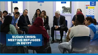 In Egypt, UN High Commissioner for Refugees, Filippo Grandi meets Sudanese refugees